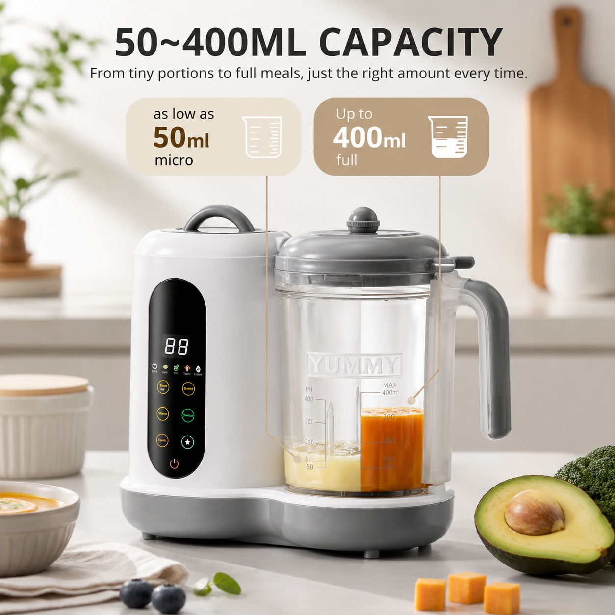 Multifunctional Food Processor Blender Baby Food Grinder Stirring Warming Cooking Machine Küchenmaschinen