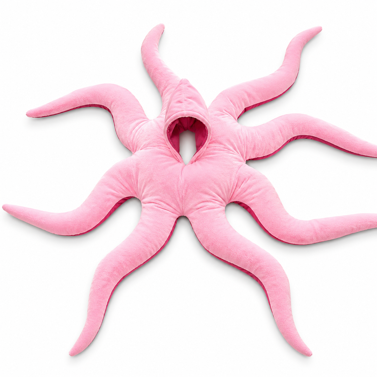 Giant Pink Octopus Costume – Plush Funny Bodysuit for Kids & Adults