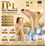High-end Customization Ice Laser Hair Removal Laser Epilator Permanent IPL Painless Photoepilator 4 in 1 Face and Body