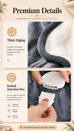 Wearable Electric Heating Sleeve Blanket Flannel & Sherpa, Electric Blankets 6 Heat Settings, 10-hour Time Auto-Off Function