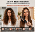 2-in-1 Hair Straightener and Curler – Ceramic hair styler with adjustable temperature for styling your hair.