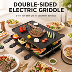 Multifunctional 2-Tier Smokeless Non-Stick Electric Grill