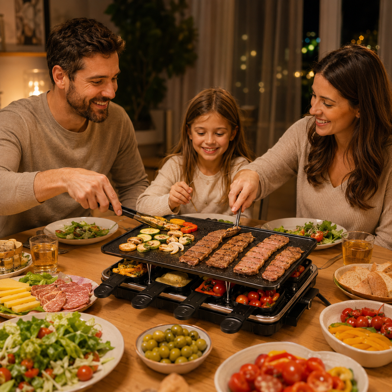 Multifunctional 2-Tier Smokeless Non-Stick Electric Grill