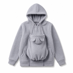 Babywearing Hoodie for Moms – Cozy Maternity Kangaroo Sweatshirt