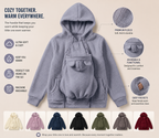 Babywearing Hoodie for Moms – Cozy Maternity Kangaroo Sweatshirt